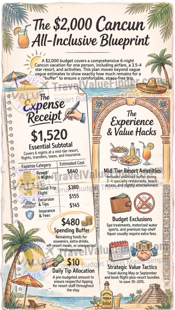 What $2,000 Actually Buys You on an All Inclusive Cancun Vacation - Travel Value Finder