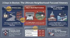 3 Days in Boston - The Ultimate First-Timer Itinerary Infographic - Travel Value Finder