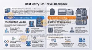 Best Carry-on Travel Backpack Comparison Guide - Travel Value Finder