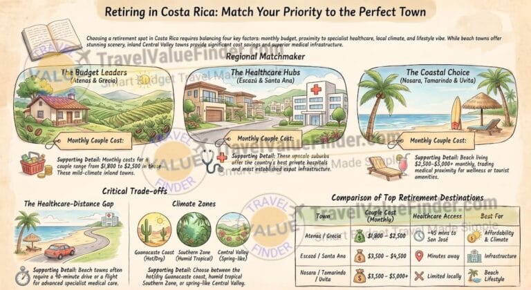 Best Places to Retire in Costa Rica - Retirement Town Comparison - Travel Value Finder