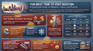 Best Time to Visit Boston: Weather, Crowds & Events by Season 4 Best Time to Visit Boston - Weather, Crowds & Events by Season - Travel Value Finder