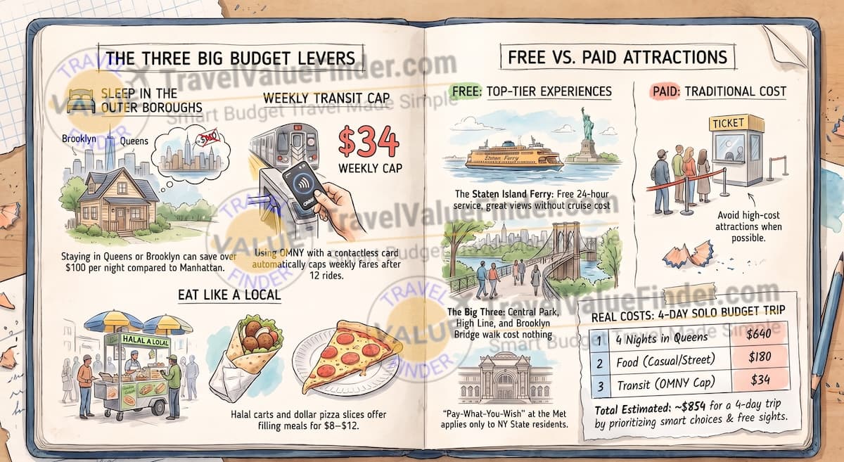 New York on a Budget: What I Spent in 4 Days Without Cutting the Fun 1 New York on a Budget Travel Guide - Travel Value Finder