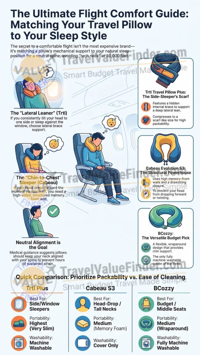 Best Travel Neck Pillow for Flights: 3 Tested Picks 2 Ultimate Flight Comfort Pillow Guide - Best Travel Neck Pillow for Flights - Travel Value Finder