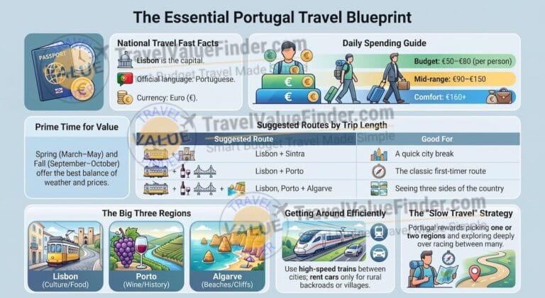 Portugal Travel Guide: Regions, Costs and Itineraries 3 Portugal Travel Guide Essential Planning - Travel Value Finder