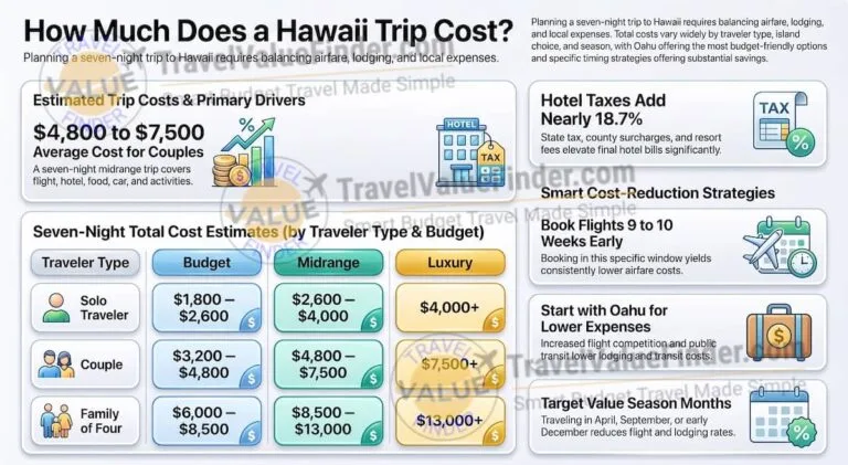 How Much Is a Trip to Hawaii - Vacation Cost Breakdown - Travel Value Finder