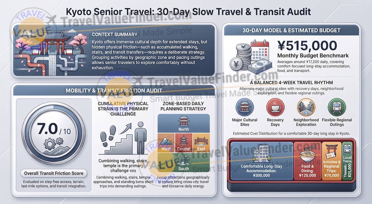 Kyoto Senior Travel: 30-Day Slow Travel & Transit Audit 1 Kyoto Senior Travel - Japan Slow Travel Audit - Travel Value Finder
